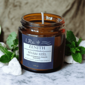 Nyári Szél Szójaviasz Illatgyertya Üveg Tégelyben 100g