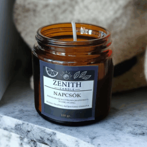 Napcsók Szójaviasz Illatgyertya Üveg Tégelyben 100g