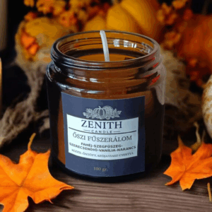 Őszi Fűszerálom (Pumpkin Spice inspiráció) Szójaviasz Illatgyertya Üveg Tégelyben 100g