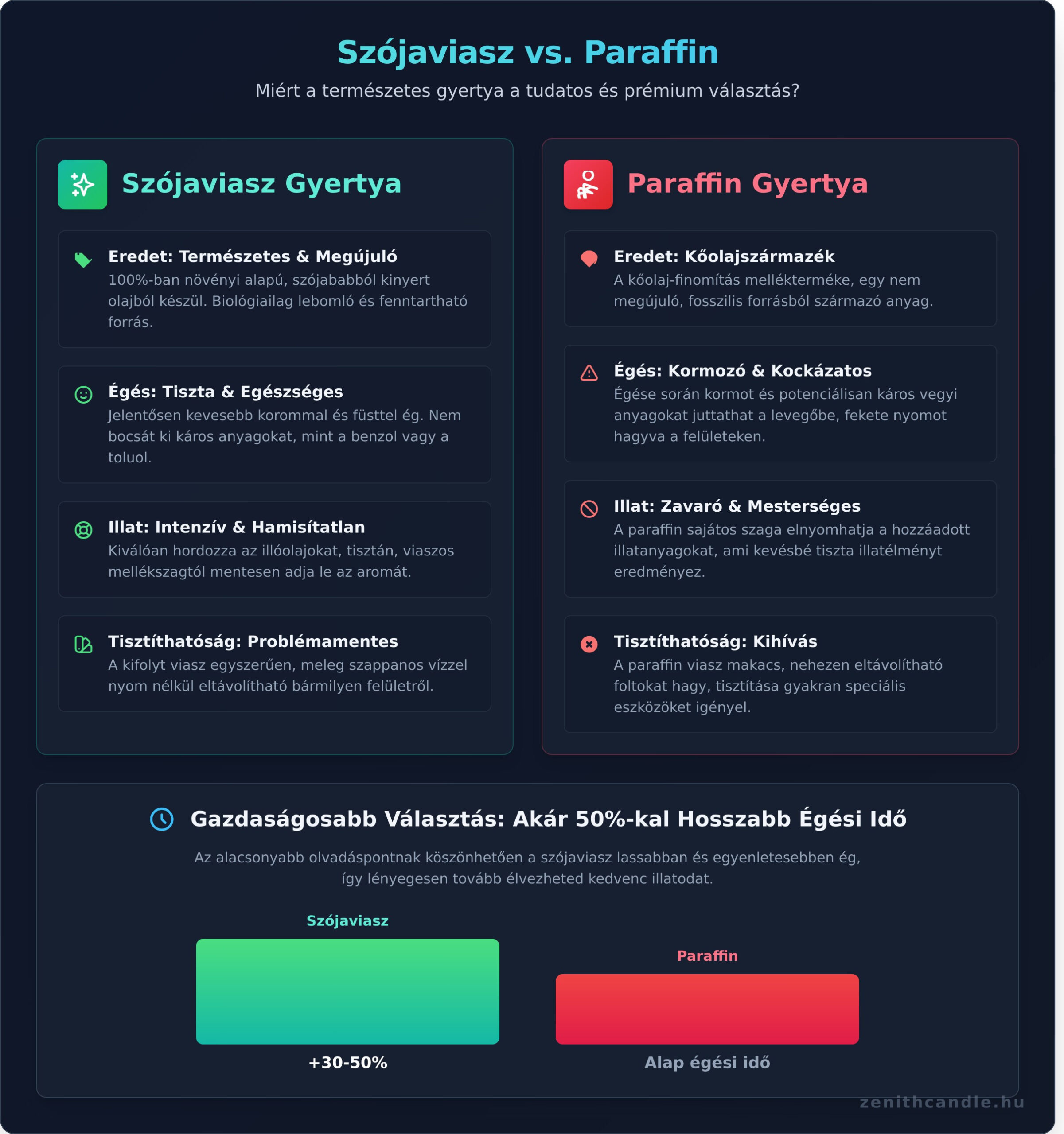 A Szójaviasz Gyertya: Minden, amit tudnod érdemes róla - Infographic