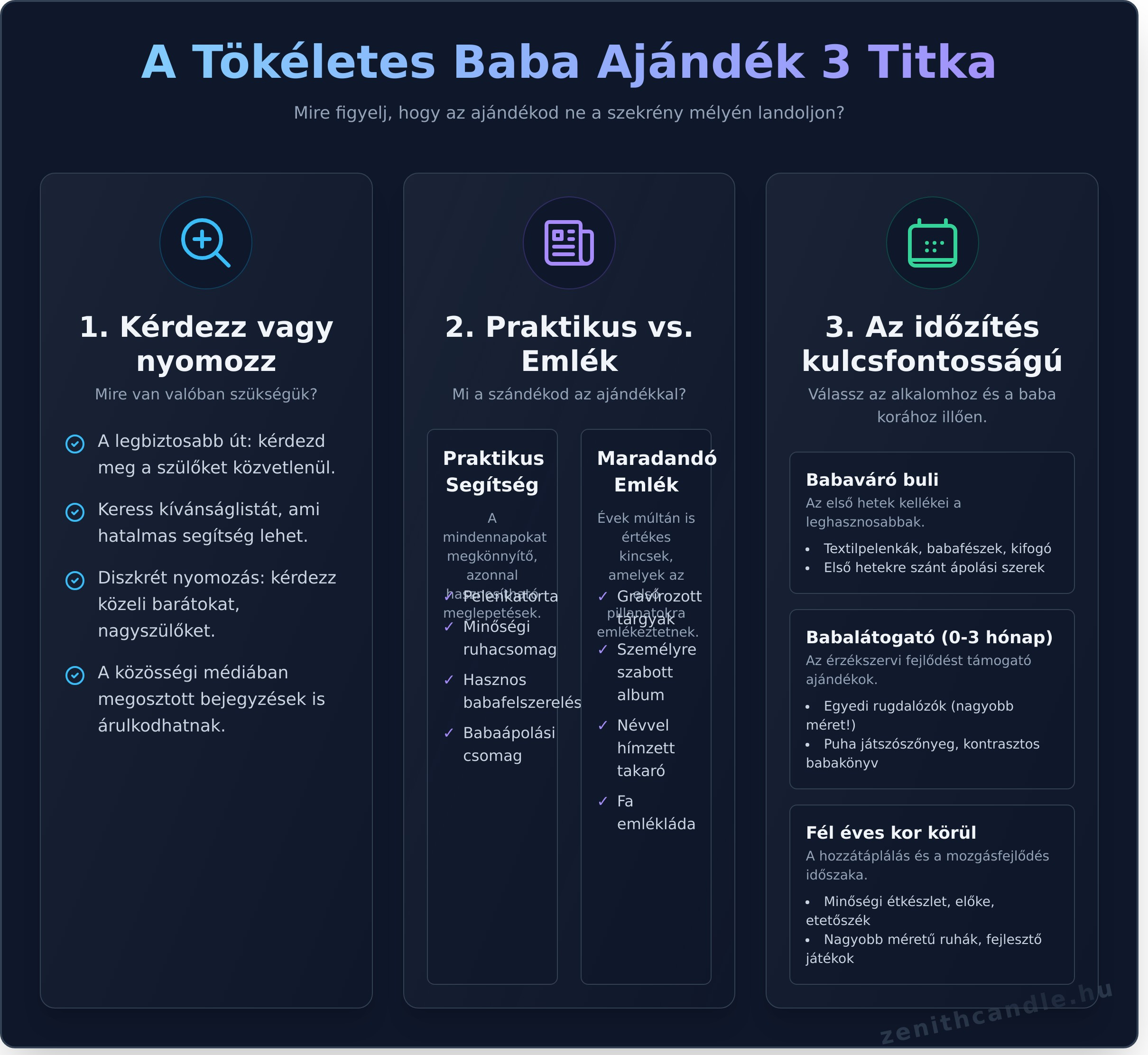A Tökéletes Baba Ajándék: 20+ Egyedi Ötlet, Amit a Szülők is Imádni Fognak - Infographic